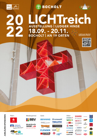 Plakat zur Ausstellung Lichtreich Bocholt